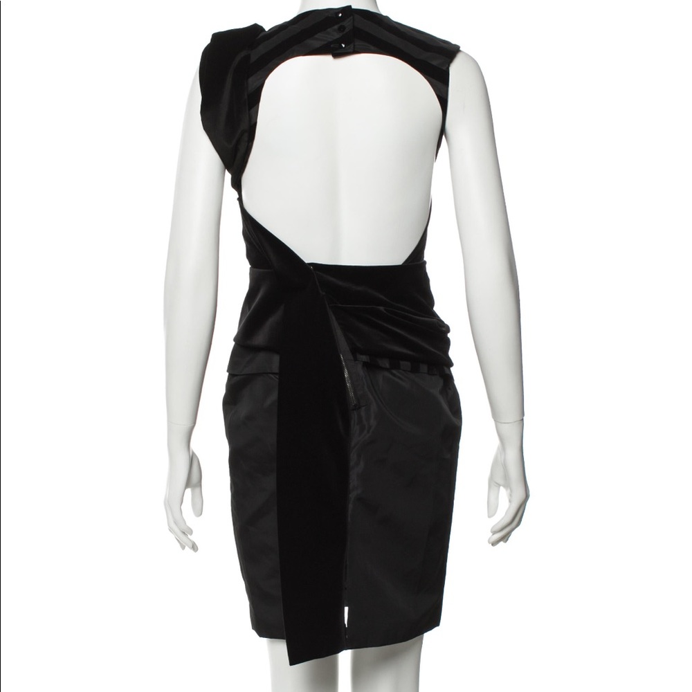 SPORTMAX Backless Black Dress